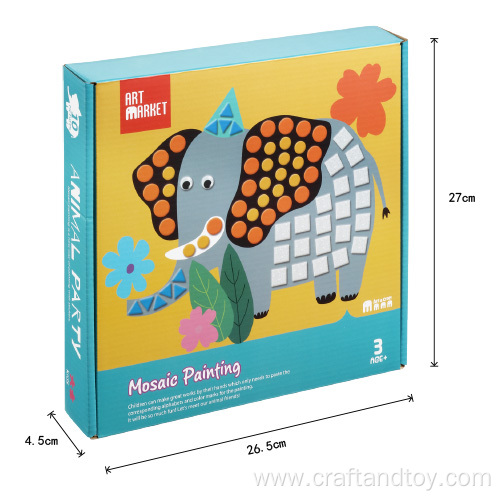 EVA mosaic painting set for education animal